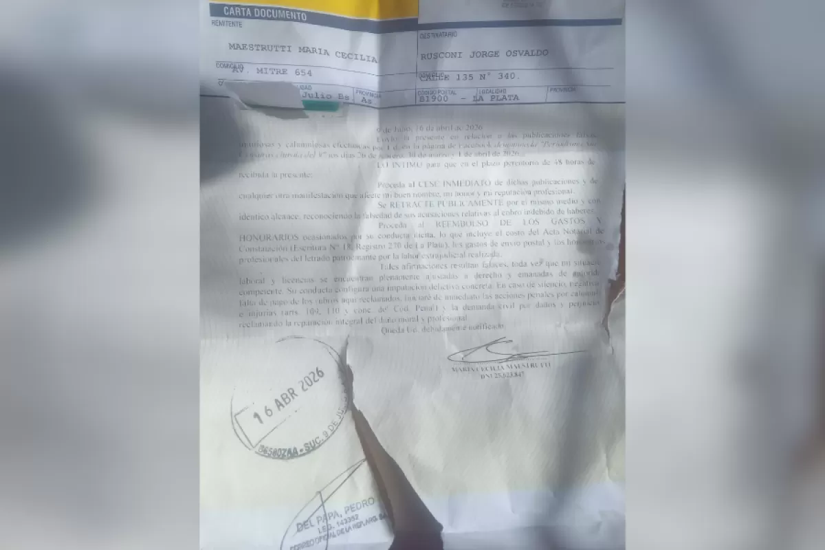 Una denuncia en 9 de Julio se cay&oacute; no por falsa, sino por falta de acceso a informaci&oacute;n que Maestrutti nunca mostr&oacute;