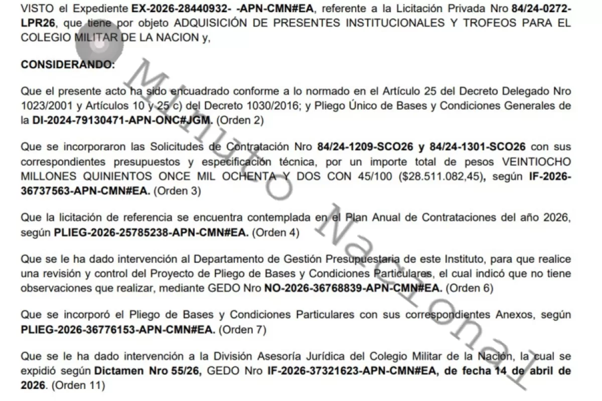 Entre medallas y trofeos, el Gobierno gasta fuerte mientras el personal militar sigue ajustado