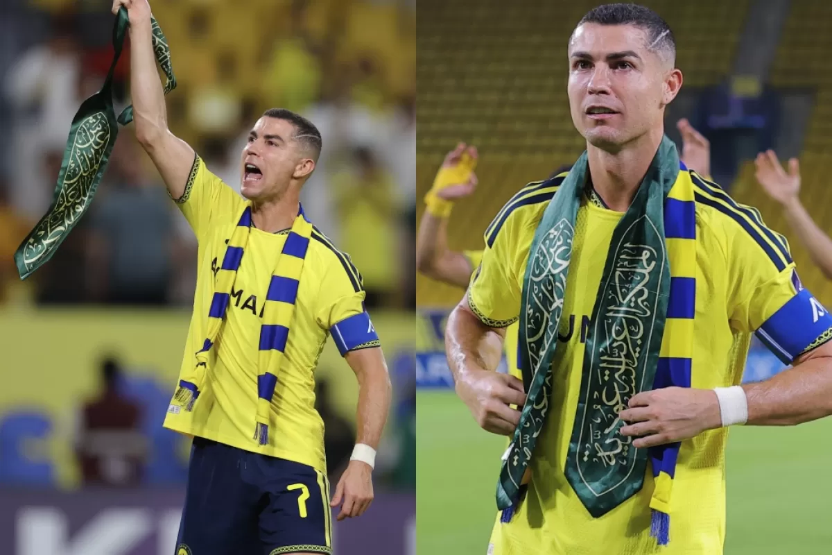 VIDEO | Cristiano Ronaldo marc&oacute; su gol 981 en una noche de explosiones y alerta de seguridad en Riad