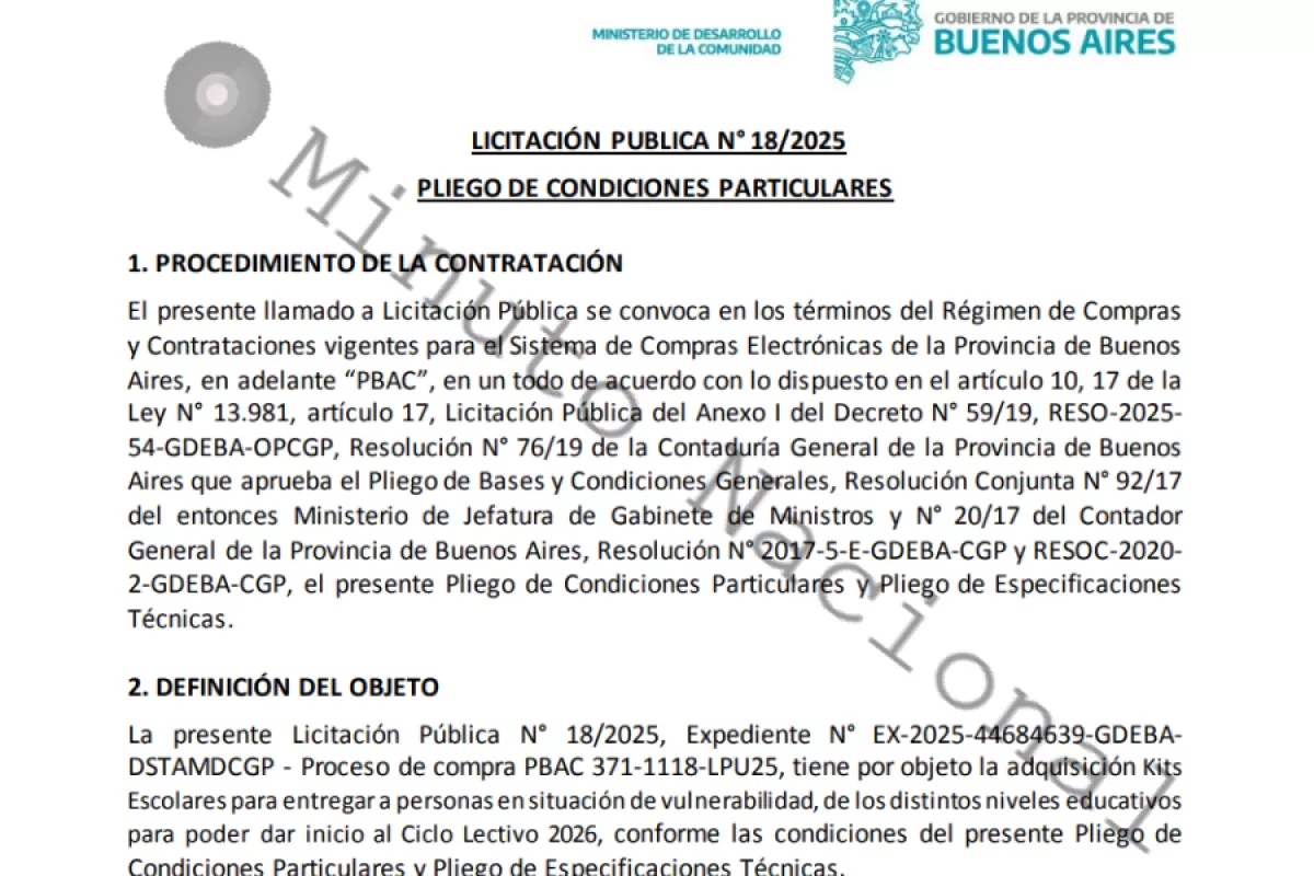 Un programa impulsado por Axel Kicillof prev&eacute; repartir kits con marca institucional en toda la provincia antes del inicio de clases