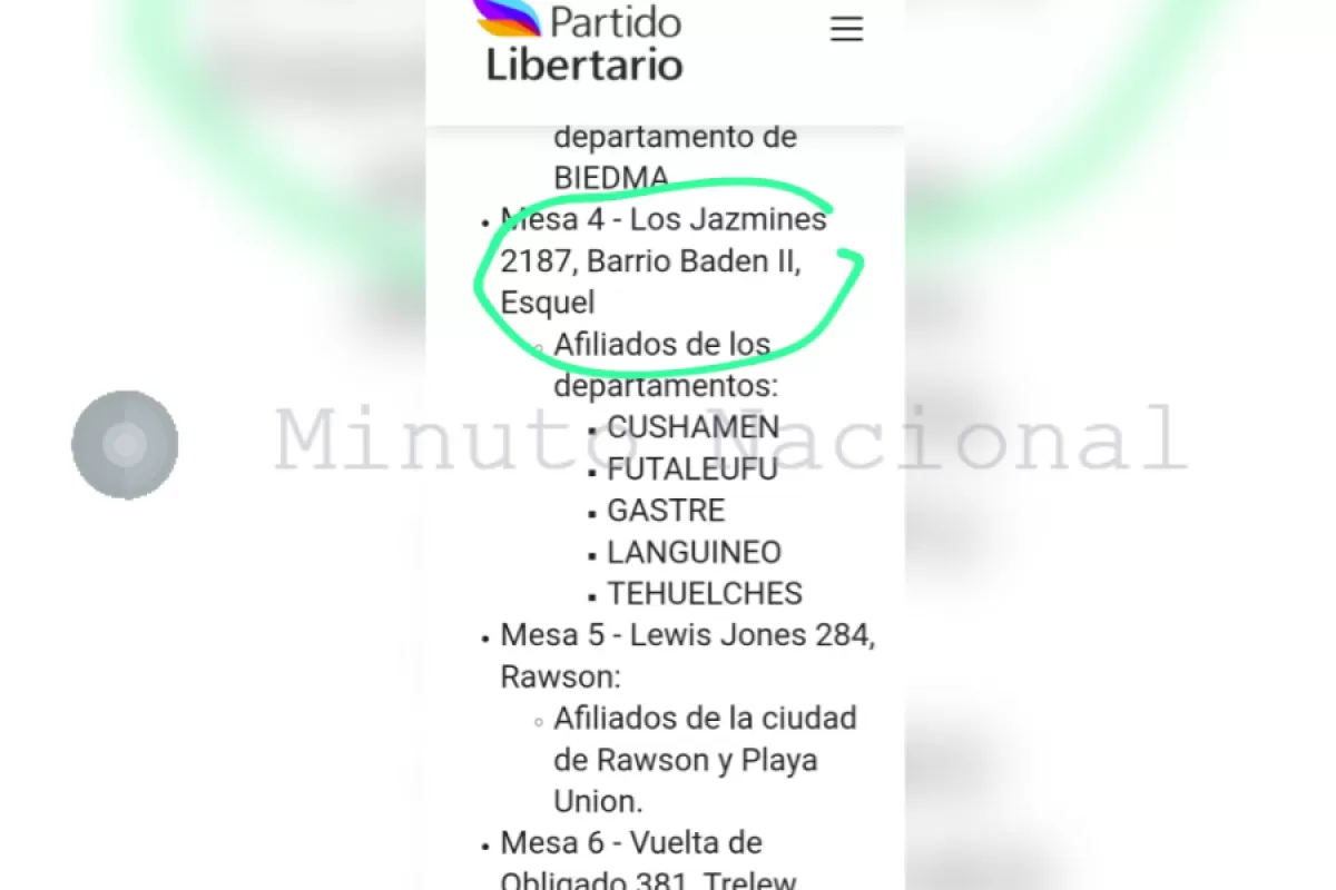 Polémica en Chubut por presunta infracción de estatutos dentro del Partido Libertario
