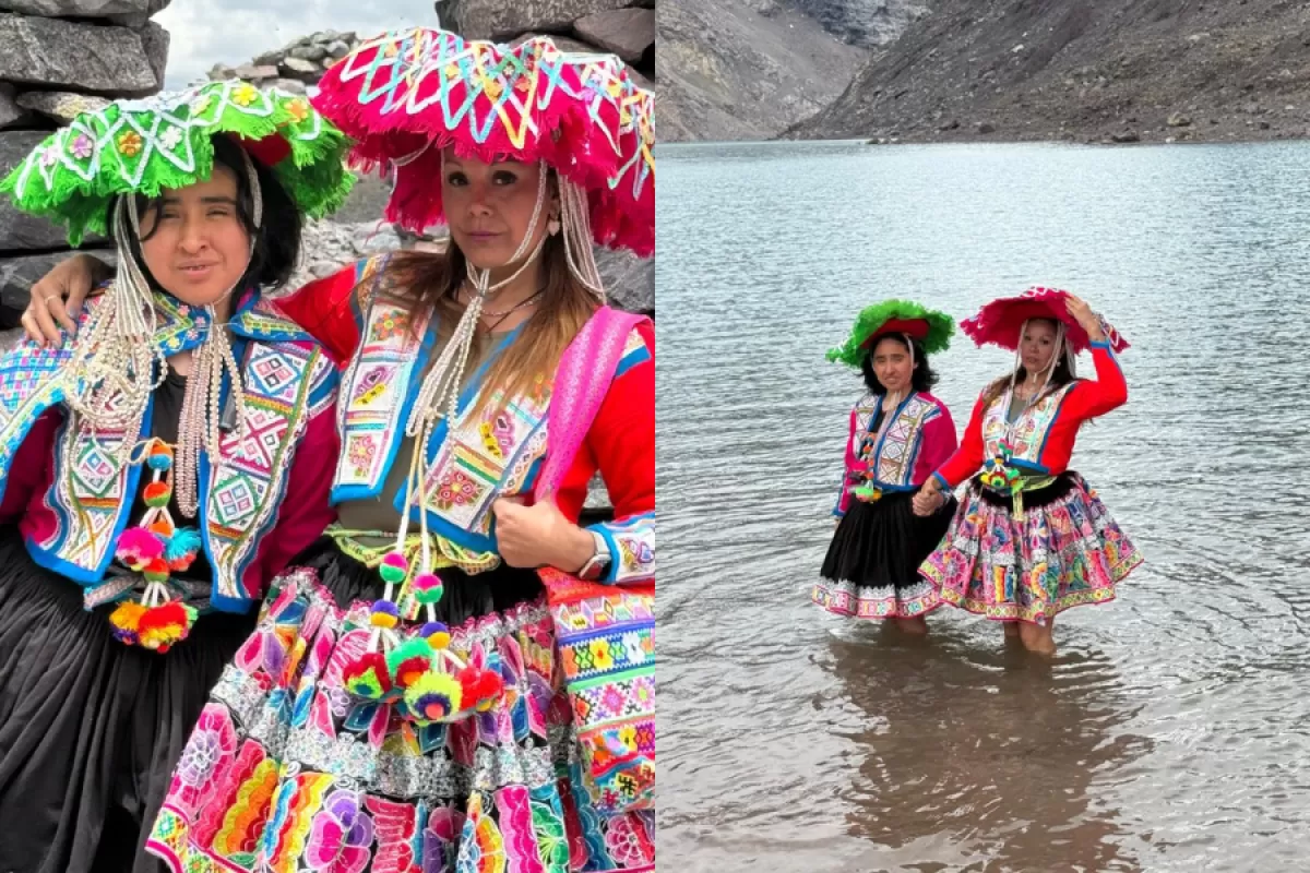 Neni Gibelli y Danna Pauccar Santos protagonizaron una sesión en las alturas del Auzangate