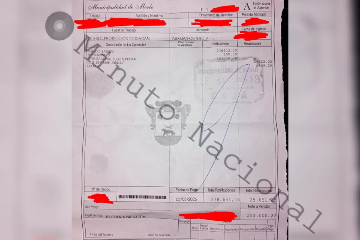 Municipales de Merlo salieron al cruce de la gesti&oacute;n tras el pol&eacute;mico incremento anunciado por Men&eacute;ndez