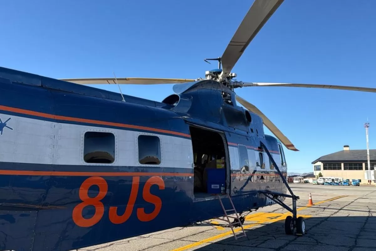 En R&iacute;o Negro presentaron como &ldquo;propio&rdquo; un helic&oacute;ptero que en realidad fue alquilado por tres meses y con costos r&eacute;cord