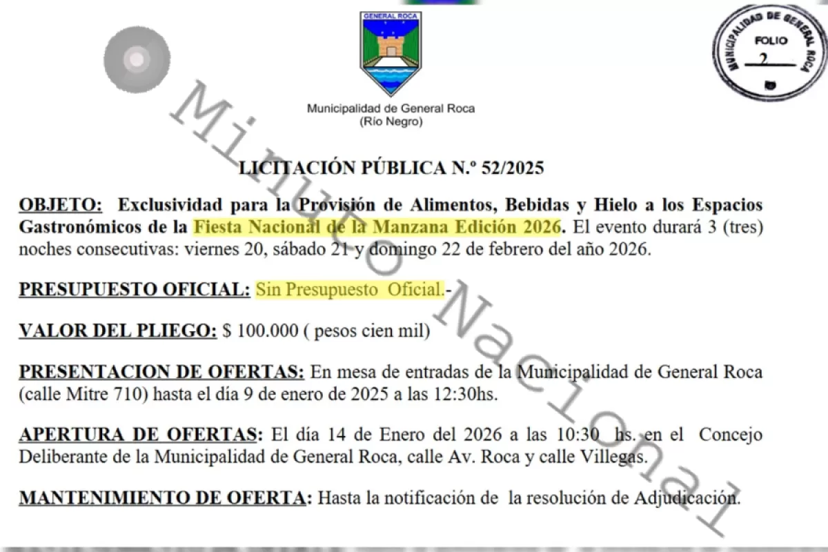 Pol&eacute;mica en General Roca por un festival impulsado por la intendente rionegrina sin informaci&oacute;n presupuestaria