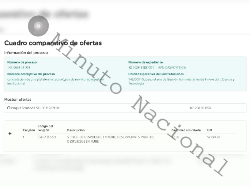 En medio del recorte social, el Gobierno avanza con una licitaci&oacute;n tecnol&oacute;gica de alto costo para controlar informaci&oacute;n interna