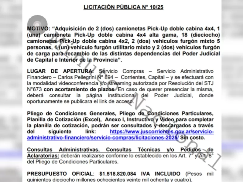 En Corrientes, el gobernador pidi&oacute; comprensi&oacute;n por la falta de dinero y despu&eacute;s apareci&oacute; una flota de autos nuevos