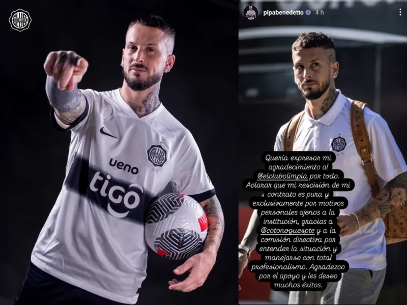 Darío Benedetto rescinde con Olimpia y suma otra salida sin goles