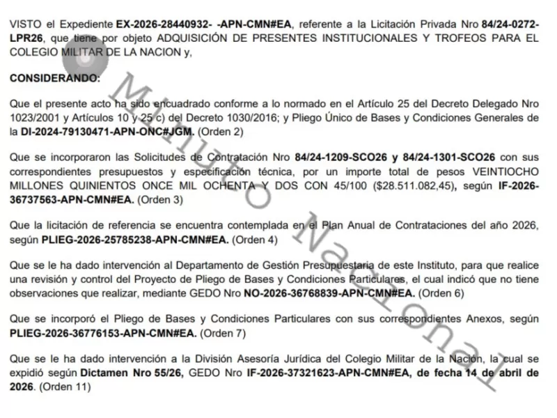 Entre medallas y trofeos, el Gobierno gasta fuerte mientras el personal militar sigue ajustado