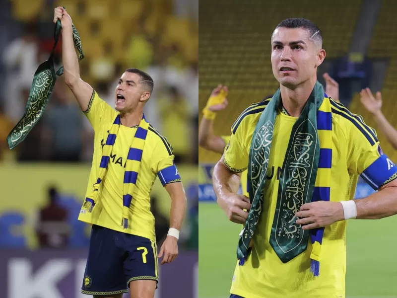 VIDEO | Cristiano Ronaldo marc&oacute; su gol 981 en una noche de explosiones y alerta de seguridad en Riad