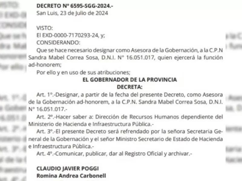 El gobernador Poggi viajó a Buenos Aires con fondos públicos para una salida teatral