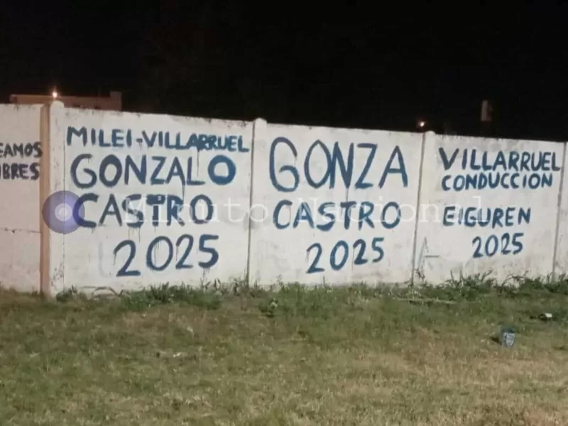 Dirigentes santafesinos salieron con pintadas para posicionarse para el 2025 y detrás de la figura de Villarruel