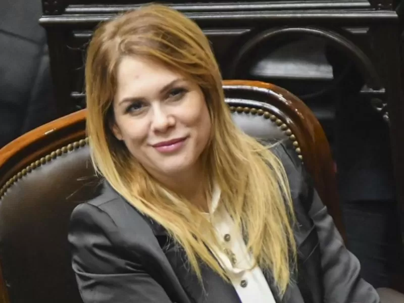 Entre botellazos y piedrazos, Lilia Lemoine debi&oacute; abandonar un acto en R&iacute;o Gallegos custodiada por Gendarmer&iacute;a