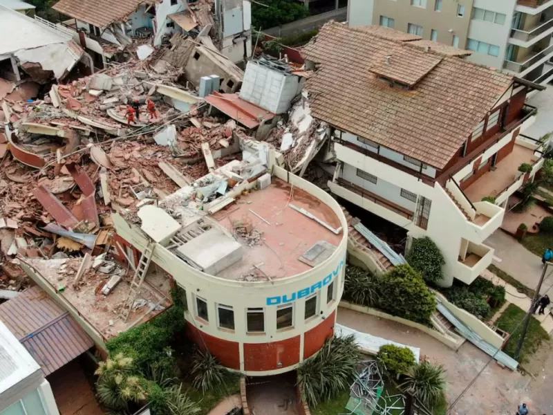 Reclaman precisiones t&eacute;cnicas por el colapso del Hotel Dubrovnik y el estado de construcciones cercanas en Villa Gesell