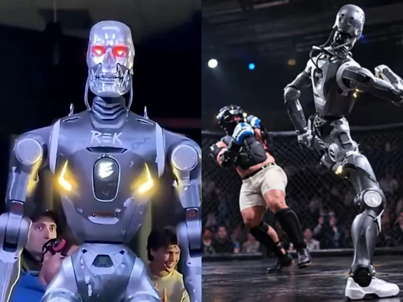 VIDEO | Un robot noque&oacute; a un influencer en un combate de artes marciales mixtas