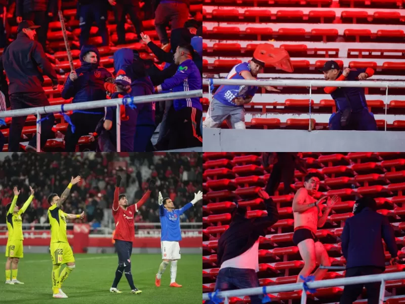 VIDEO | Violencia extrema suspende el Independiente contra Universidad de Chile en la Copa Sudamericana