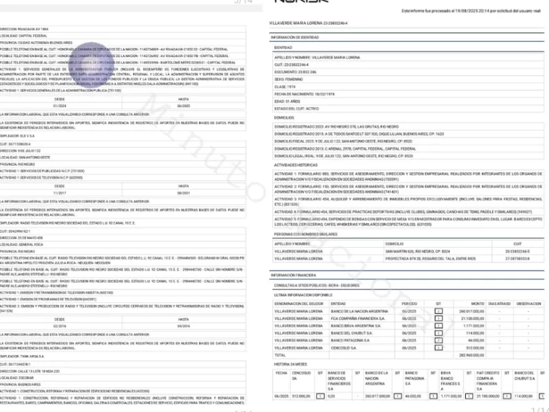 Registros laborales confirman que Lorena Villaverde fue parte de la estructura estatal de medios en Río Negro