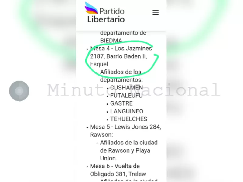 Polémica en Chubut por presunta infracción de estatutos dentro del Partido Libertario