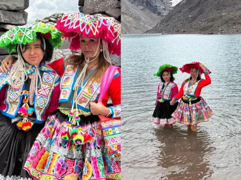 Neni Gibelli y Danna Pauccar Santos protagonizaron una sesión en las alturas del Auzangate