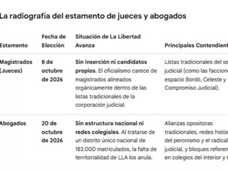El laberinto judicial: Por qu&eacute; La Libertad Avanza no tiene chances en las elecciones del Consejo de la Magistratura