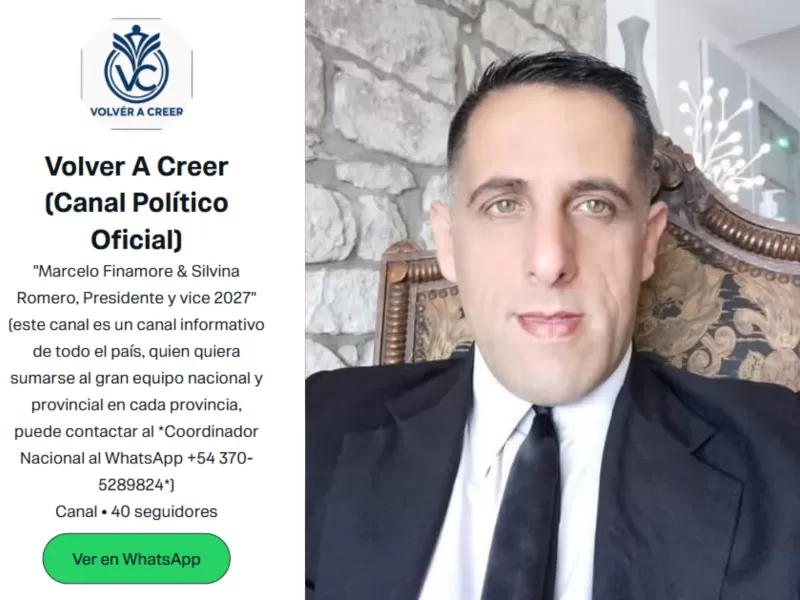 Un canal oficial reactiv&oacute; en Mar del Plata el proyecto de Volver a Creer con otra imagen y la figura de Finamore como candidato