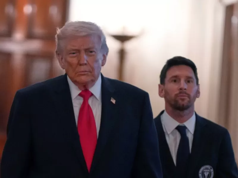 VIDEO | Lionel Messi visit&oacute; la Casa Blanca y fue recibido por Donald Trump