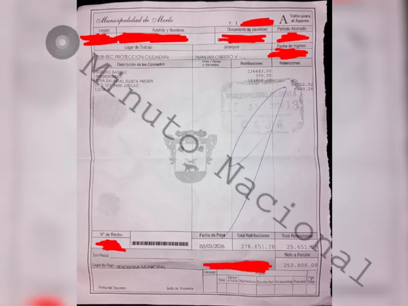 Municipales de Merlo salieron al cruce de la gesti&oacute;n tras el pol&eacute;mico incremento anunciado por Men&eacute;ndez
