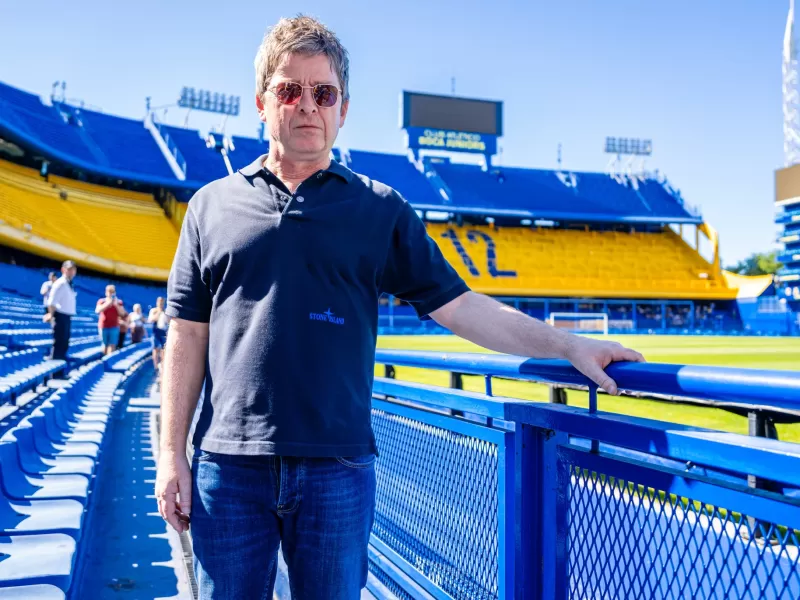 Noel Gallagher pasó por La Bombonera antes de los shows de Oasis