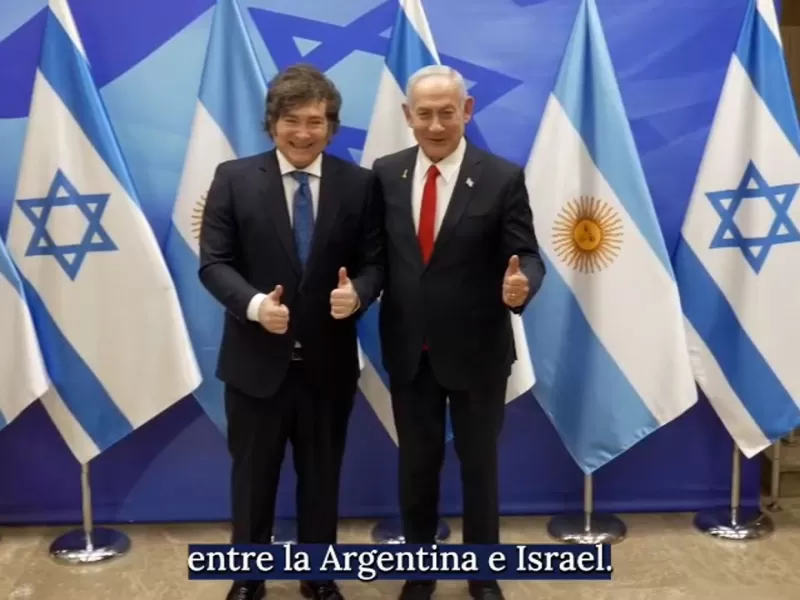 Un nuevo respaldo de Milei a Netanyahu reaviva el debate sobre las prioridades del Gobierno