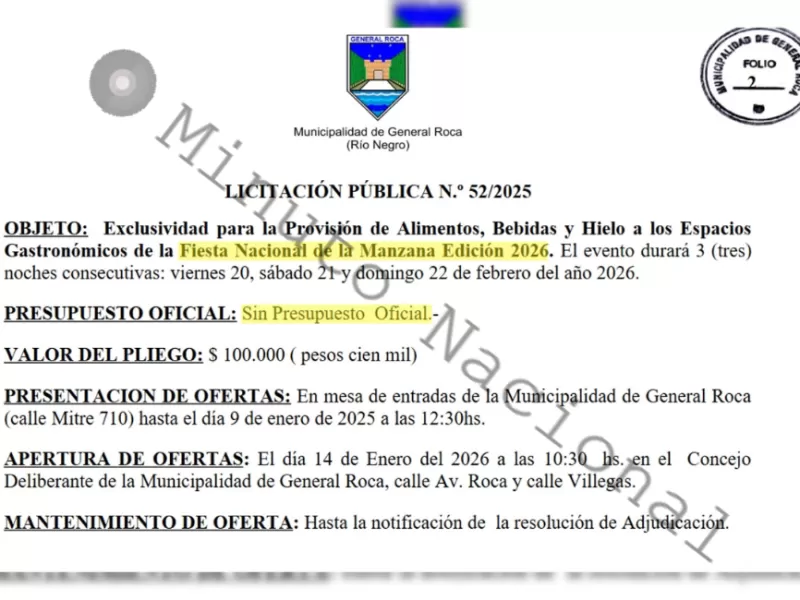 Pol&eacute;mica en General Roca por un festival impulsado por la intendente rionegrina sin informaci&oacute;n presupuestaria