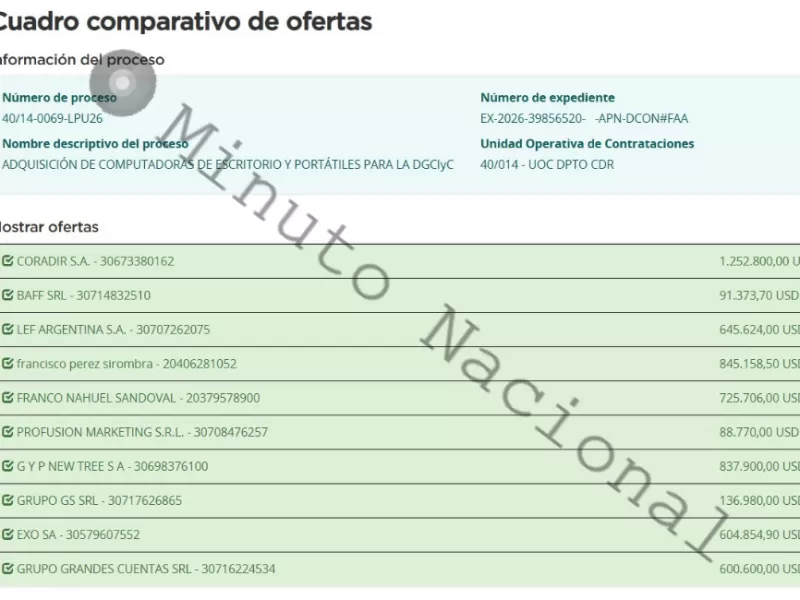 El Gobierno destina casi mil millones a tecnolog&iacute;a en medio del conflicto salarial militar